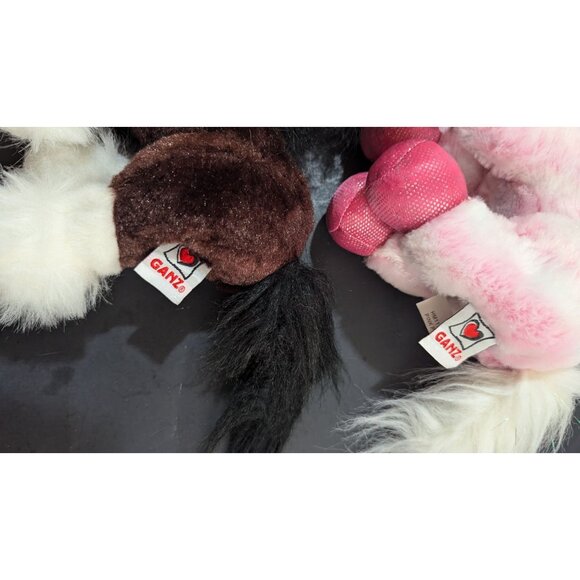 Ganz Webkinz Pink & Brown Plush Horses 8" Stuffed Animal Toys Soft & Cuddly - Picture 10 of 11